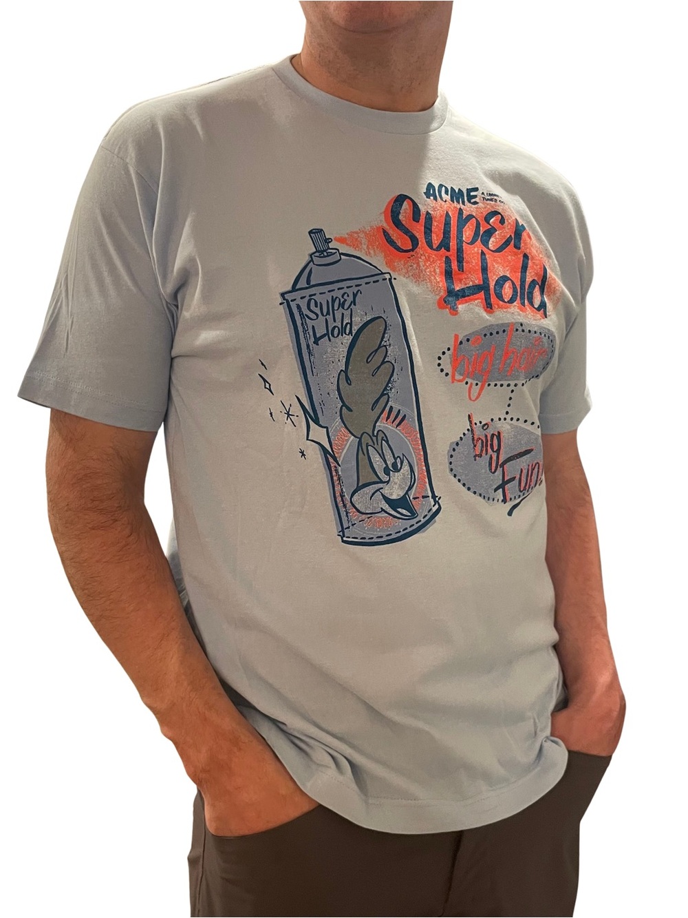 ACME T Shirt Super Hold Roadrunner Looney Tunes Warner Bros Studios Cartoons